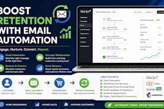 create high converting customer retention email sequence automation with klaviyo