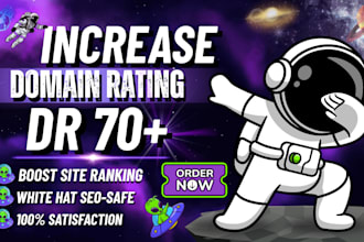 increase DR ahrefs domain rating with high authority backlinks