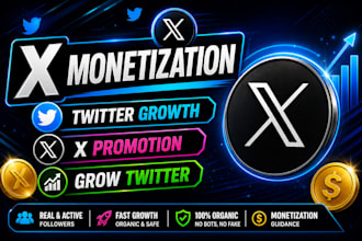 manage twitter x content, share link and grow organic followers for monetization