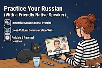 help you to practice conversational russian