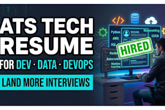 write an ats optimized resume for software, data, devops and cloud roles