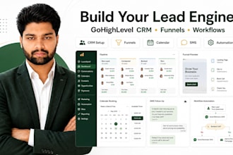 build gohighlevel CRM funnels workflows and ai follow up