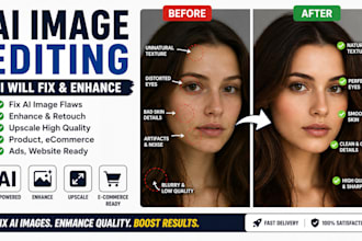 fix ai image edit ai photo upscale enhance retouch product ecommerce ads website