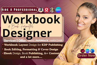 design canva workbook and format workbook for KDP publishing