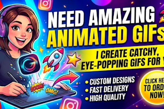 create custom animated gifs for social media and branding