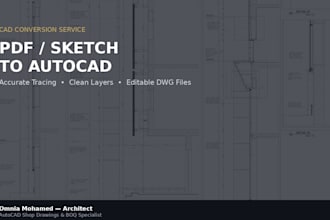 convert your PDF, sketch, or scanned drawing into autocad