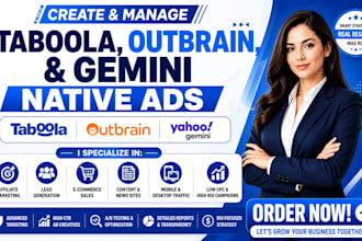 create and manage taboola outbrain gemini native ads