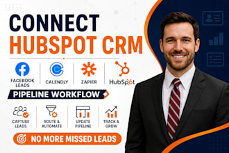 integrate hubspot crm facebook leads calendly zapier pipilne workflow
