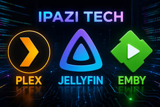 setup plex jellyfin or emby media server with automation and remote streaming
