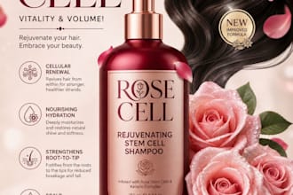 create skincare and cosmetic product ads