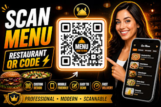 create restaurant menu qr code with logo and digital menu