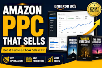 run amazon ppc ads kindle book promotion and kdp ebook promotion advertisment