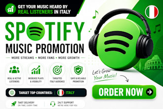 do spotify music promotion in italy