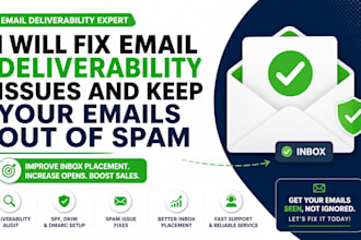 fix emails out of spam and emails deliverability issues