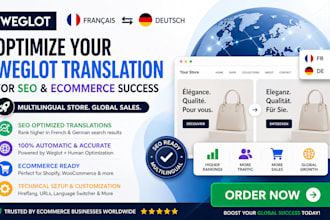 optimize weglot SEO translation french german ecommerce store multilingual
