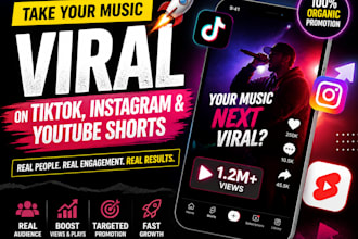 promote your music on tiktok instagram youtube shorts to real fans