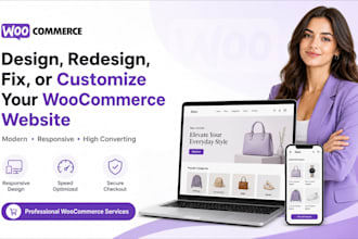 design or redesign a high converting woocommerce website