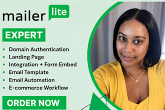 german mailerlite email automation and mailerlite landing page with opt in form