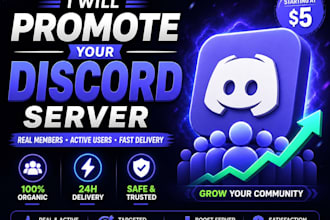advertise and boost discord server organic promotion get real targeted members