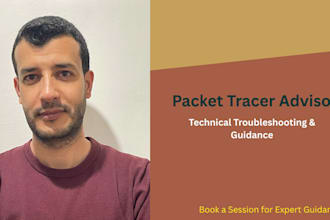 troubleshoot and fix cisco packet tracer labs via zoom consultation