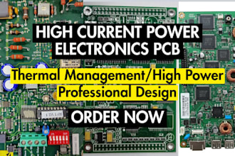 design high current power electronics pcb with thermal management