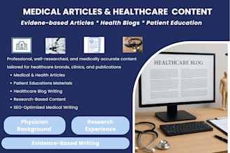 write medical articles and healthcare content as a physician