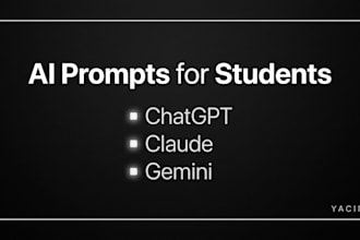 create ready to use ai prompts for university students
