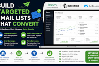build targeted email list and lead generation email leads with brevo mailchimp