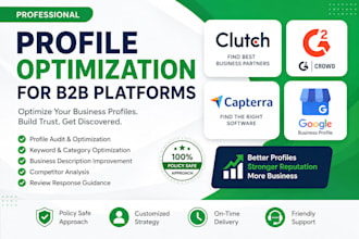 manage and optimize your b2b reputation profiles on clutch g2 and capterr