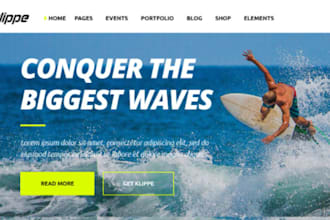 design wix surfing website surf camp website surfing magazine website