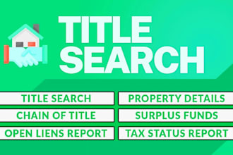provide real estate property title search and surplus funds all over the USA