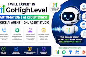 gohighlevel automation ai receptionist voice ai expert in agent ghl agent studio