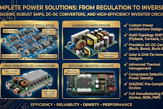 design power supply pcb, smps, dc dc converter and inverter circuits