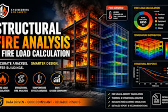 perform structural fire analysis and fire load calculation for your project