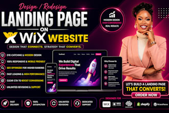 do wix landing page, wix sales funnel, wix lead generation page, wix