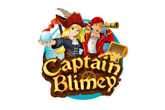 design modern treasure hunt game logo