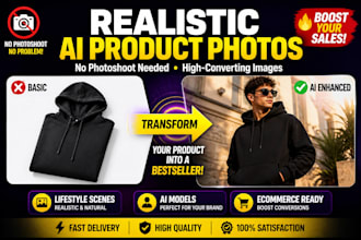 create realistic ai photoshoot for your clothing brand or product