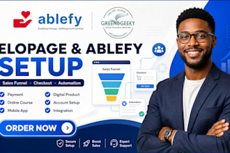 setup elopage automation ablefy  salefunnel system io check out flowtrack
