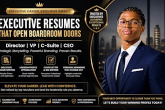 write an ats executive resume and director resume for c level