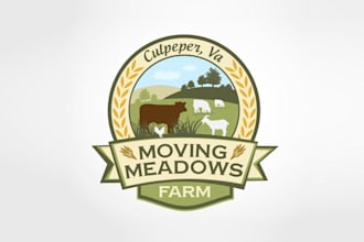 make agriculture family logo for an all natural animal farm
