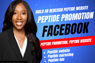 do peptide promotion to promote peptide woocommerce store peptide facebook ads