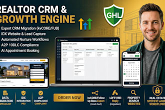 setup real estate crm in gohighlevel or migrate from follow up boss