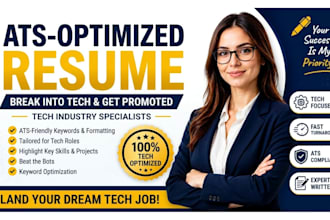 write an ats optimized resume to help you transition or get promoted in tech