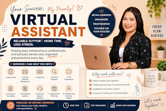 be your long term personal executive virtual assistant