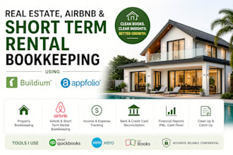 do real estate airbnb and short term rental bookkeeping using buildium, appfolio