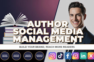 be your author social media manager for booktok promotion and ebook marketing