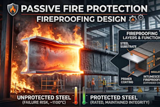 design fireproofing systems and passive fire protection for structures
