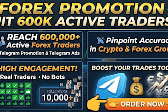 forex promotion hit 600k active signal traders, telegram ads, telegram promotion