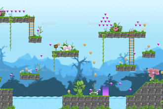 develop a platformer puzzle 2d,3d unity game, bug fixing