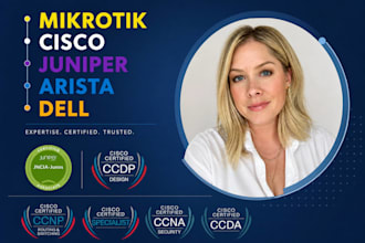 configure cisco, juniper, mikrotik, arista and dell networks